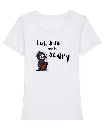 Eat, drink and be scary (negru)  White