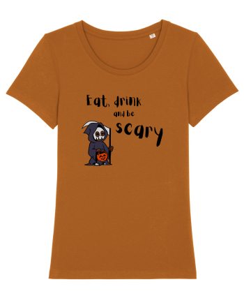 Eat, drink and be scary (negru)  Roasted Orange