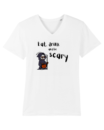 Eat, drink and be scary (negru)  White