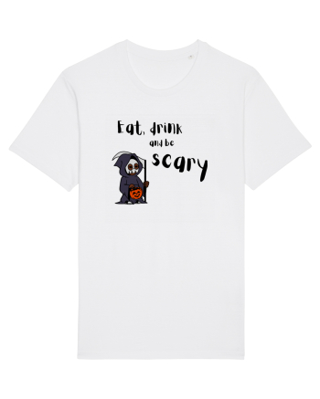 Eat, drink and be scary (negru)  White