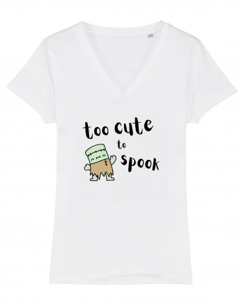 Too cute to spook (negru)  White