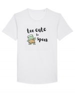 Too cute to spook (negru)  Tricou mânecă scurtă guler larg Bărbat Skater