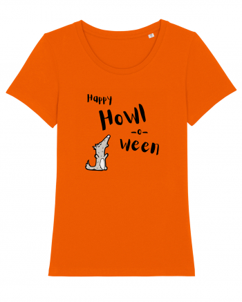 Happy Howl-o-ween  Bright Orange