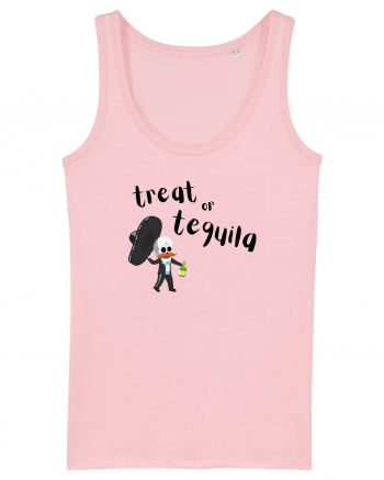 Treat or tequila Mexican  Cotton Pink