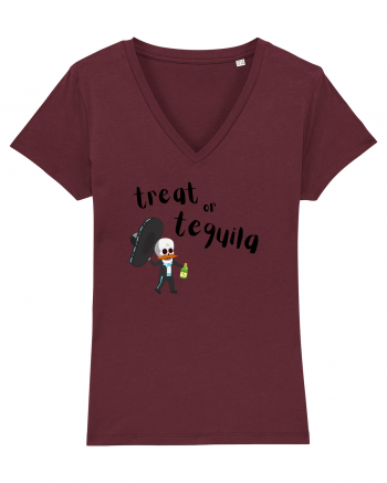 Treat or tequila Mexican  Burgundy