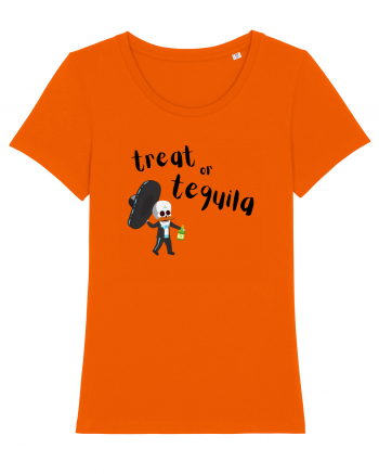 Treat or tequila Mexican  Bright Orange