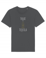 Treat or tequila (alb)  Tricou mânecă scurtă Unisex Rocker