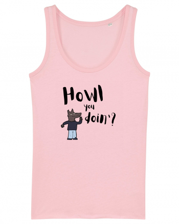 Howl you doin'? (negru)  Cotton Pink