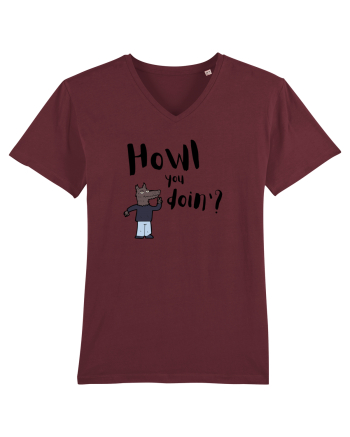 Howl you doin'? (negru)  Burgundy