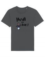 Howl you doin'? (negru)  Tricou mânecă scurtă Unisex Rocker