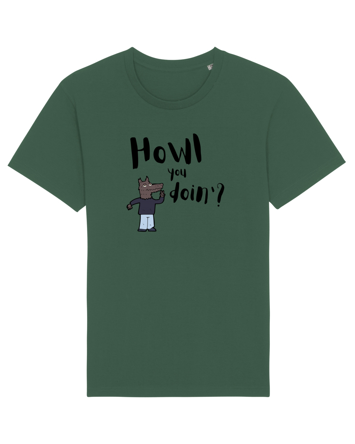 Tricou mânecă scurtă Unisex Rocker Bottle Green