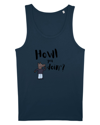 Howl you doin'? (negru)  Navy