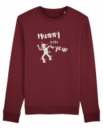 Mummy of the year (alb)  Bluză mânecă lungă Unisex Rise