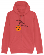 Don't be a jerk o lantern (negru)  Hanorac cu fermoar Unisex Connector