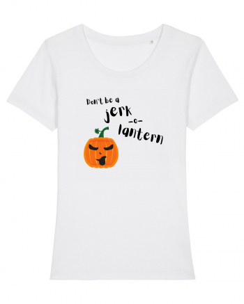 Don't be a jerk o lantern (negru)  White