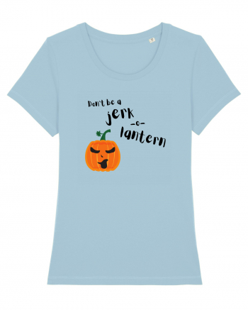 Don't be a jerk o lantern (negru)  Sky Blue