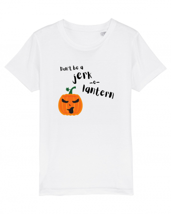 Don't be a jerk o lantern (negru)  White