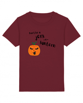 Don't be a jerk o lantern (negru)  Burgundy