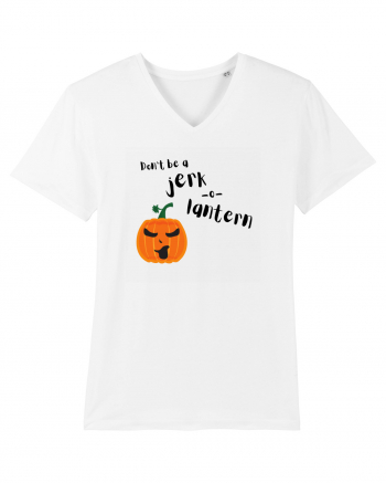 Don't be a jerk o lantern (negru)  White