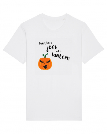 Don't be a jerk o lantern (negru)  White