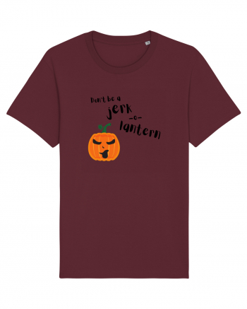 Don't be a jerk o lantern (negru)  Burgundy