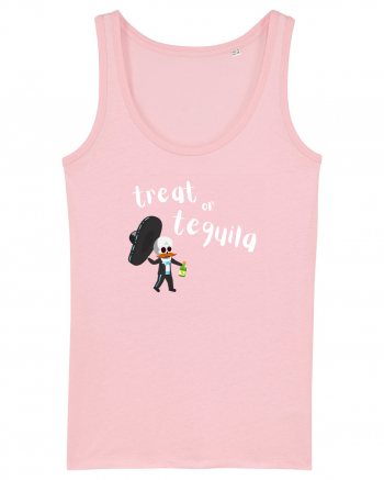 Treat or tequila Mexican (alb)  Cotton Pink