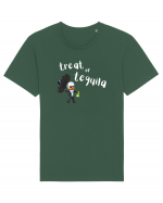 Treat or tequila Mexican (alb)  Tricou mânecă scurtă Unisex Rocker