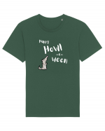 Happy Howl-o-ween  (alb)  Tricou mânecă scurtă Unisex Rocker