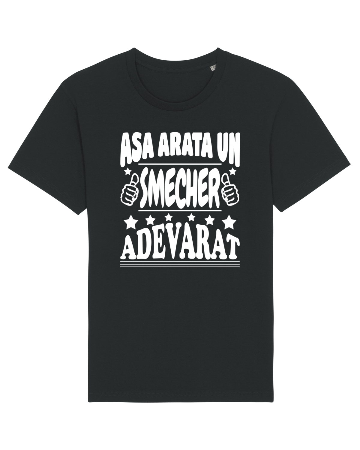 Tricou mânecă scurtă Unisex Rocker Black