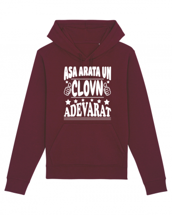 Asa arata un clovn adevarat Burgundy