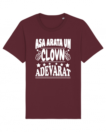 Asa arata un clovn adevarat Burgundy