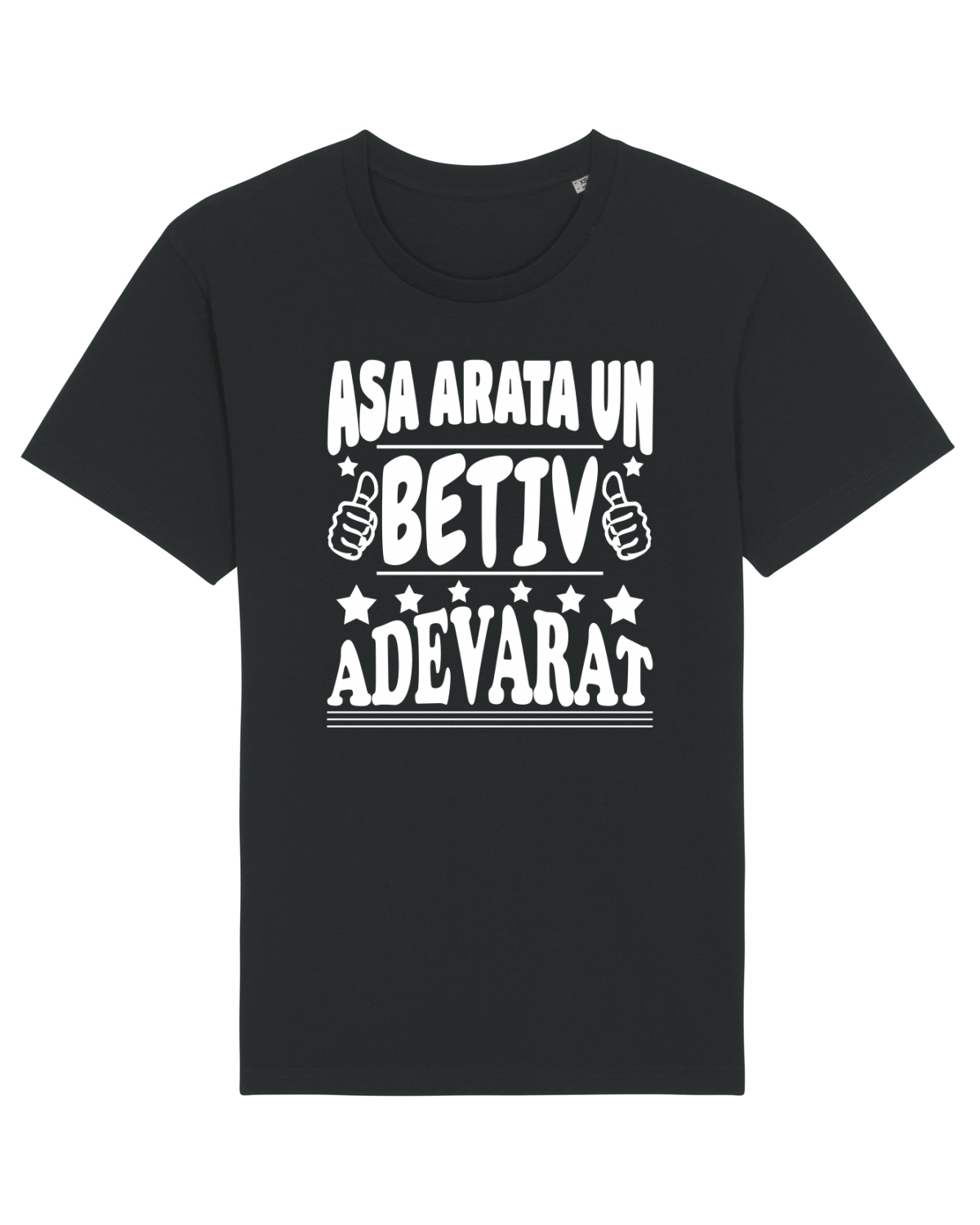 Tricou mânecă scurtă Unisex Rocker Black