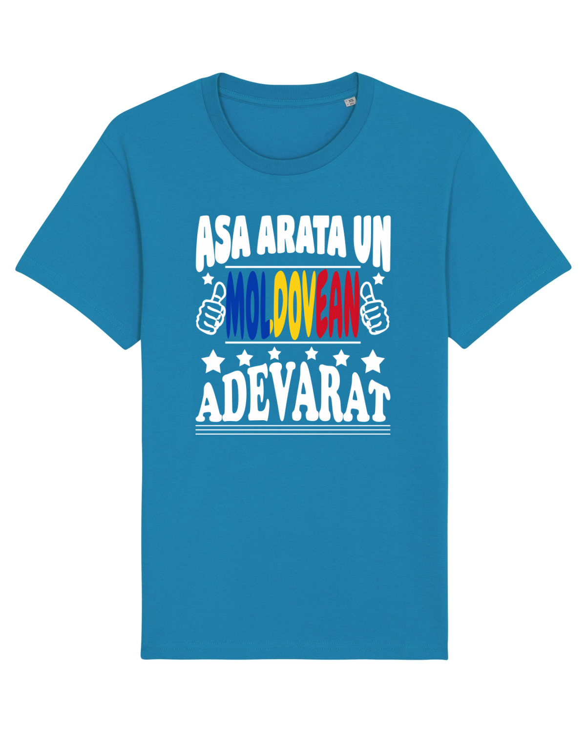 Tricou mânecă scurtă Unisex Rocker Azur