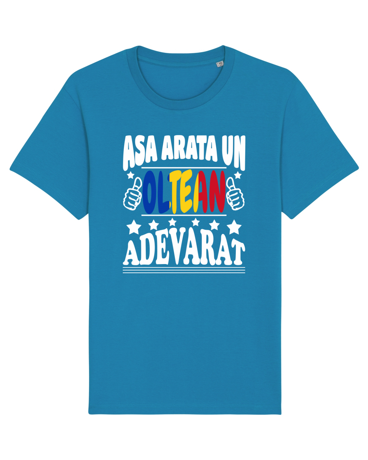 Tricou mânecă scurtă Unisex Rocker Azur