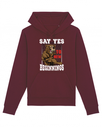 Say Yes To New Beginnings Burgundy