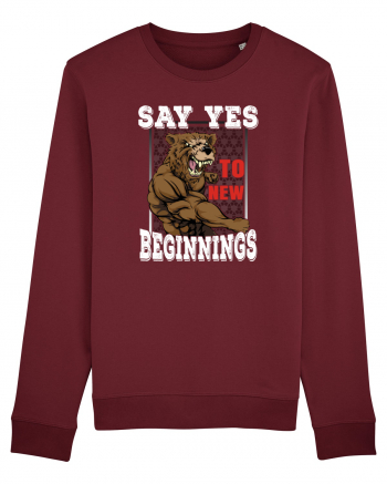 Say Yes To New Beginnings Burgundy