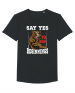 Say Yes To New Beginnings Tricou mânecă scurtă guler larg Bărbat Skater