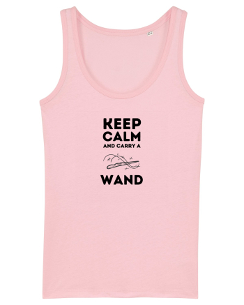 Keep calm and carry a wand Cotton Pink