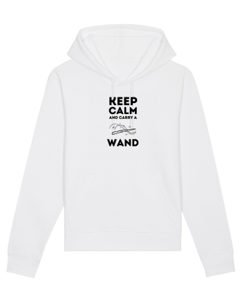 Keep calm and carry a wand White