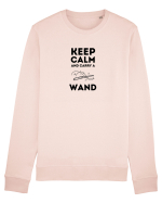 Keep calm and carry a wand Bluză mânecă lungă Unisex Rise