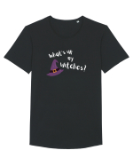 What's up my witches? Tricou mânecă scurtă guler larg Bărbat Skater