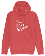 Don't drink her potion (alb)  Hanorac cu fermoar Unisex Connector
