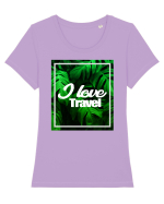 Travel Tricou mânecă scurtă guler larg fitted Damă Expresser