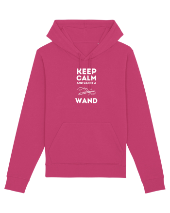 Keep calm and carry a wand (alb)  Raspberry