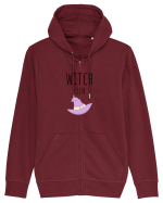 Witch Club Hat (negru)  Hanorac cu fermoar Unisex Connector