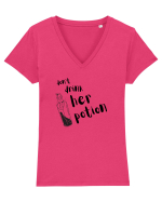 Don't drink her potion (negru) Tricou mânecă scurtă guler V Damă Evoker