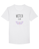 Witch Club Moth (negru)  Tricou mânecă scurtă guler larg Bărbat Skater