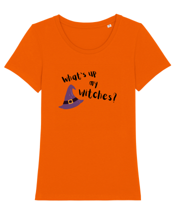 What's up my witches? (negru)  Bright Orange