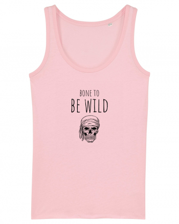 Bone to be Wild (negru)  Cotton Pink