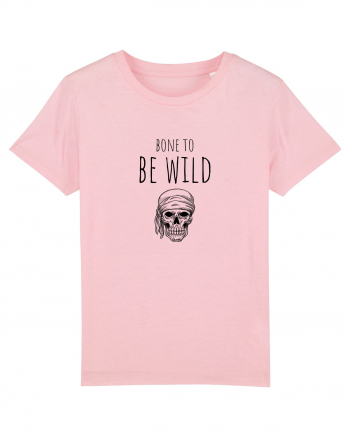 Bone to be Wild (negru)  Cotton Pink